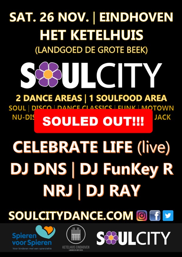 Bestel je tickets voor Soul City Live! Eindhoven d.d. 26112022